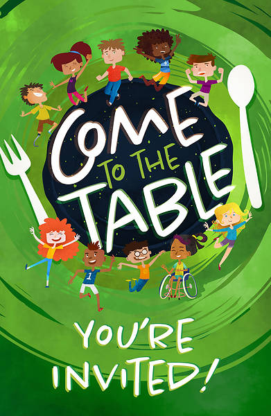 Picture of Vacation Bible School VBS 2021 Come to The Table PK 20 Invitation Postcards
