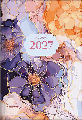 The Treasure of Wisdom - 2027 Daily Agenda - Marble & Gold Flowers