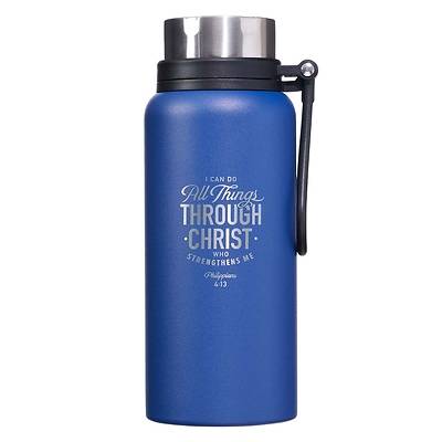 Picture of Stainless Steel Water Bottle All Things Through Christ Philippians 4