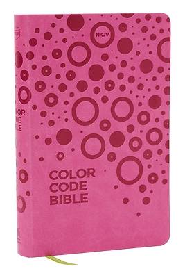 Picture of Nkjv, Color Code Bible for Kids, Pink Leathersoft, Comfort Print