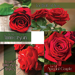 Picture of Love Blooms Anniversary Cards - Box of 12