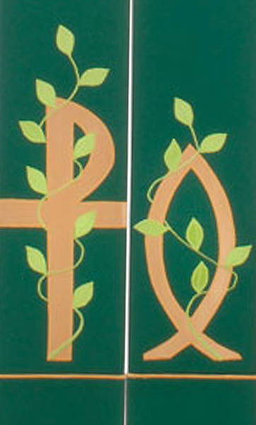 Picture of Green Chi Rho Vine Stole
