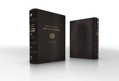 Rvr, Biblia de Estudio Matthew Henry Y Legado Cristiano, Leathersoft, Negro, Interior a DOS Colores, Comfort Print