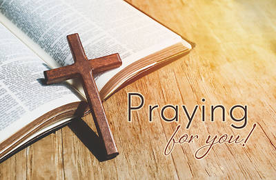 Adults Praying for You I Thank My God Postcards