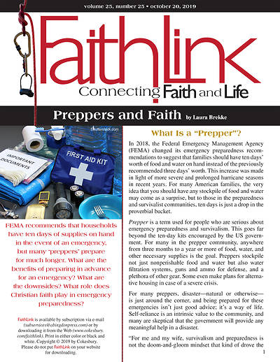 Picture of Faithlink - Preppers and Faith (10/20/2019)
