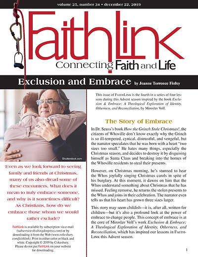 Picture of Faithlink - Exclusion and Embrace (12/22/2019)