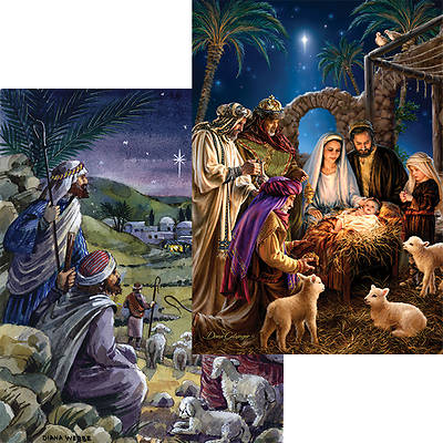 Picture of Shining Light and Yonder Star Advent Calendar with Envelope (Package of 6)