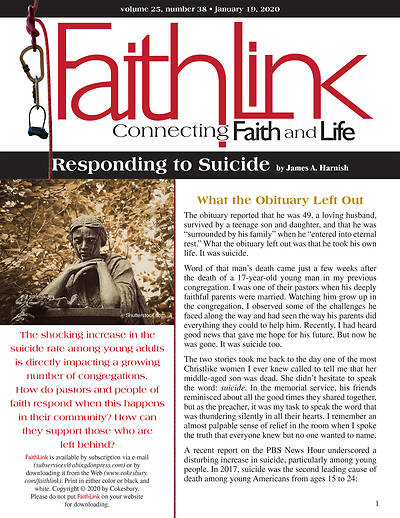 Picture of Faithlink - Responding to Suicide (1/19/2020)