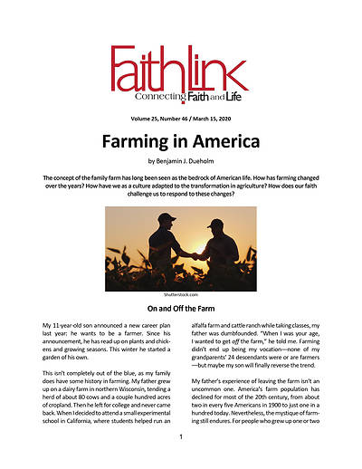 Picture of Faithlink - Farming in America