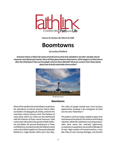 Picture of Faithlink - Boomtowns (3/29/2020)