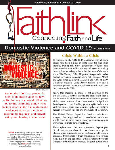 Picture of Faithlink - Domestic Violence and COVID-19 (10/25/2020)