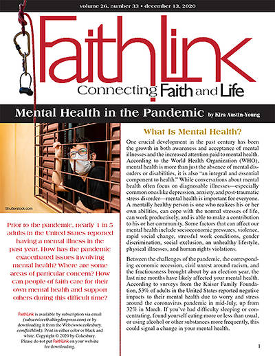 Picture of Faithlink - Mental Health in the Pandemic (12/13/2020)