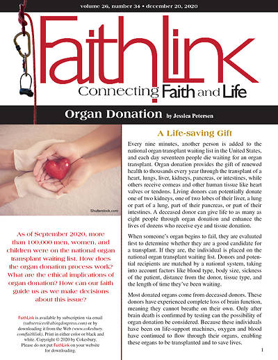 Picture of Faithlink - Organ Donation (12/20/2020)