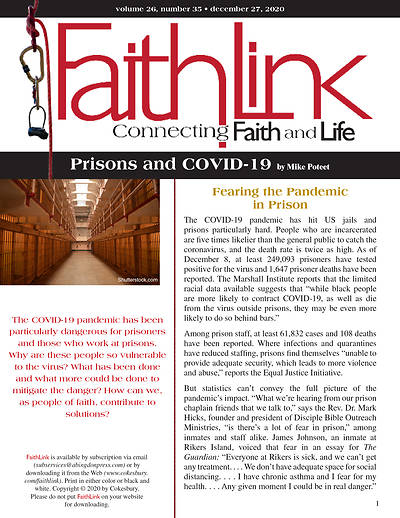 Picture of Faithlink - Prisons and COVID-19 (12/27/2020)