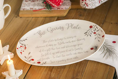 Picture of Ceramic, Yuletide "The Giving Plate" 14'' Platter