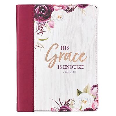 Picture of Journal Handy Luxleather His Grace Is Enough - 2 Cor 12