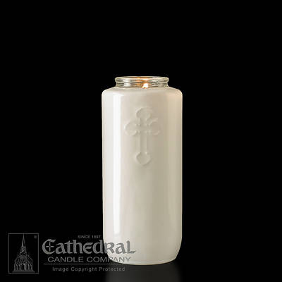 Picture of Cathedral 5-Day Glass Offering Candle - Opal