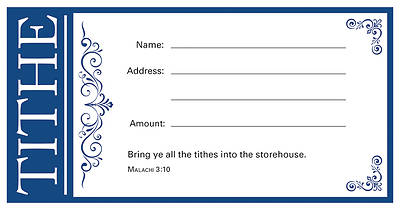 Picture of Blue Tithe Offering Envelope