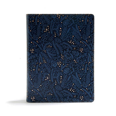 CSB Study Bible, Navy Leathertouch