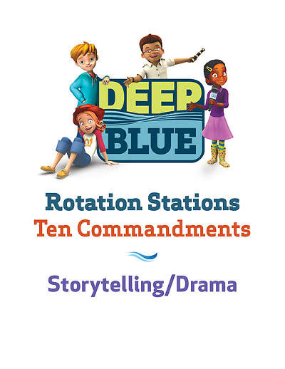 Picture of Deep Blue Rotation Stations: Ten Commandments - Storytelling Station Download