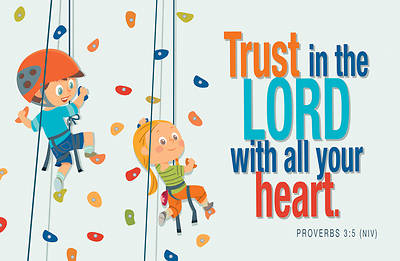 Kids All Occasion Trust in the Lord Postcards