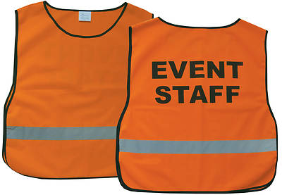 Picture of Event Staff Orange Safety Vest