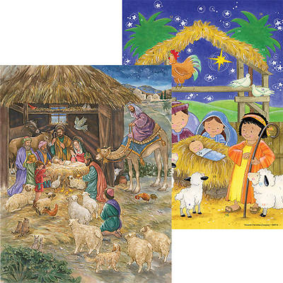 Picture of Adoration and Newborn King Advent Calendar with Envelope (Package of 6)