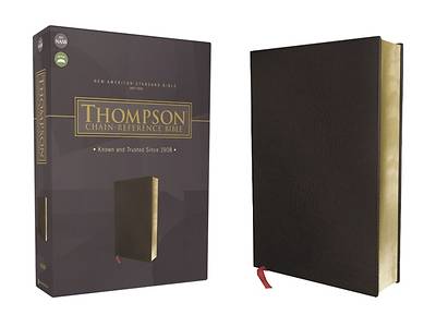 Picture of Nasb, Thompson Chain-Reference Bible, Bonded Leather, Black, Red Letter, 1977 Text