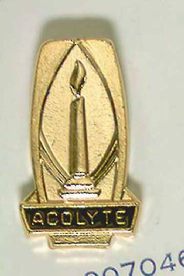 Picture of Gold Acolyte Pin with Lighted Candle