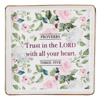 Picture of Trinket Trays Ceramic Trust in the Lord