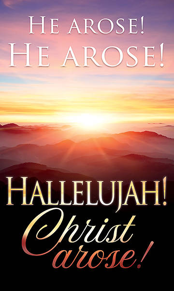 Picture of He Arose! Hallelujah! Christ Arose! Easter 3' x 5' Fabric Banner