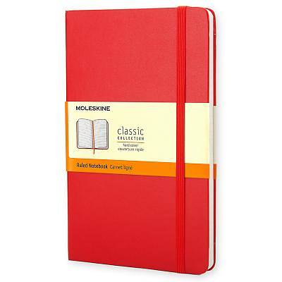 Picture of Notebook Moleskine Classic Red Ruled Large
