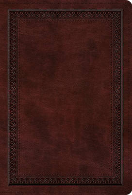 Picture of ESV Large Print Compact Bible (Trutone, Mahogany, Border Design)