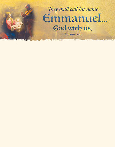 Picture of They Shall Call His Name Letterhead