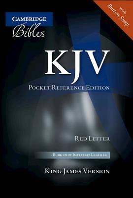 Picture of KJV Pocket Reference Burgundy Imitation with Flap Kj242