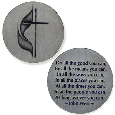 Picture of Cross & Flame John Wesley Pocket Coin