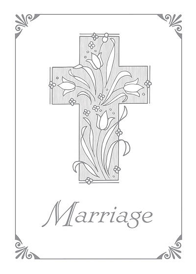 Picture of Marriage Certificate with Silver Cross