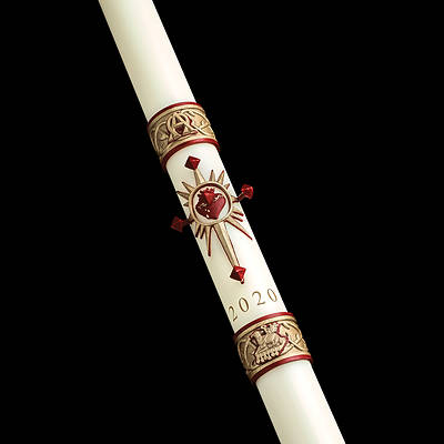 Picture of Cathedral Sacred Heart Paschal Candle 2-1/16" x 42"