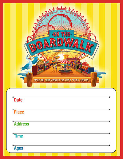 VBS 2027 On the Boardwalk Small Promotional Posters (Pkg of 5)