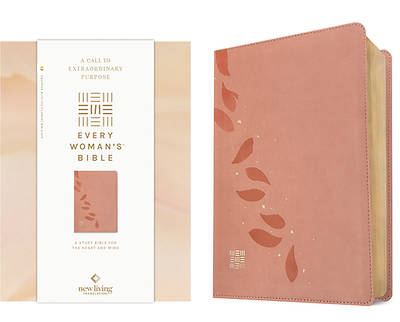Picture of NLT Every Woman's Bible, Filament Enabled (Leatherlike, Pink Petals, Red Letter)