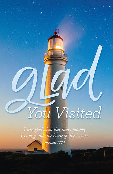 Picture of Glad You Visited Lighthouse Postcard
