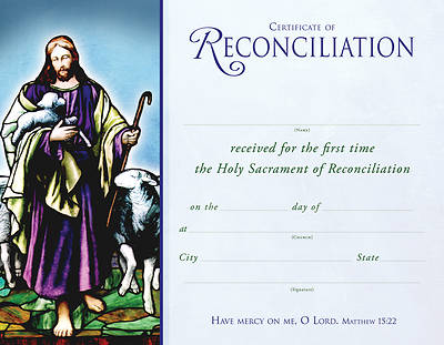 Picture of Jesus the Lamb Certificate