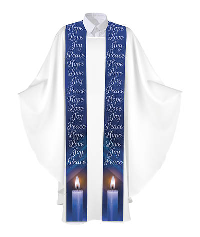 Picture of Lights of Advent Overlay Stole - Blue