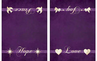 Picture of Chrismons Advent Altar Frontal  - Purple