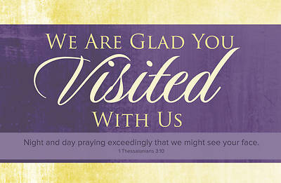 Picture of We Are Glad You Visited With Us Postcard