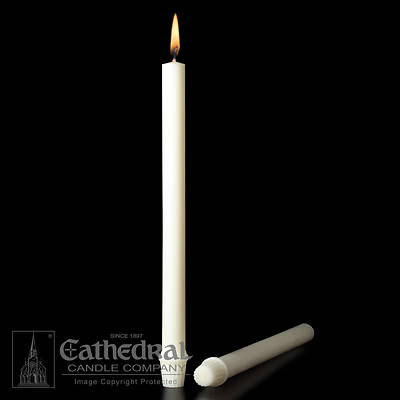 Picture of Cathedral 51% Beeswax Altar Candles - 1-1/16" x 16-3/4"