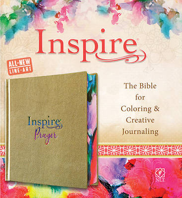 Picture of Inspire Prayer Bible NLT (Hardcover Leatherlike, Metallic Gold)