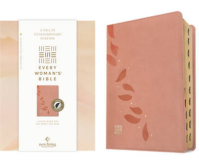 Picture of NLT Every Woman's Bible, Filament Enabled (Leatherlike, Pink Petals, Indexed, Red Letter)
