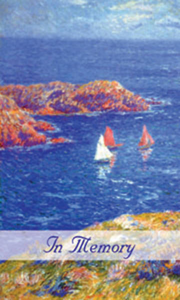 Picture of Sailboat Memorial Card Package of 25