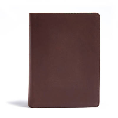 Picture of CSB He Reads Truth Bible, Brown Genuine Leather